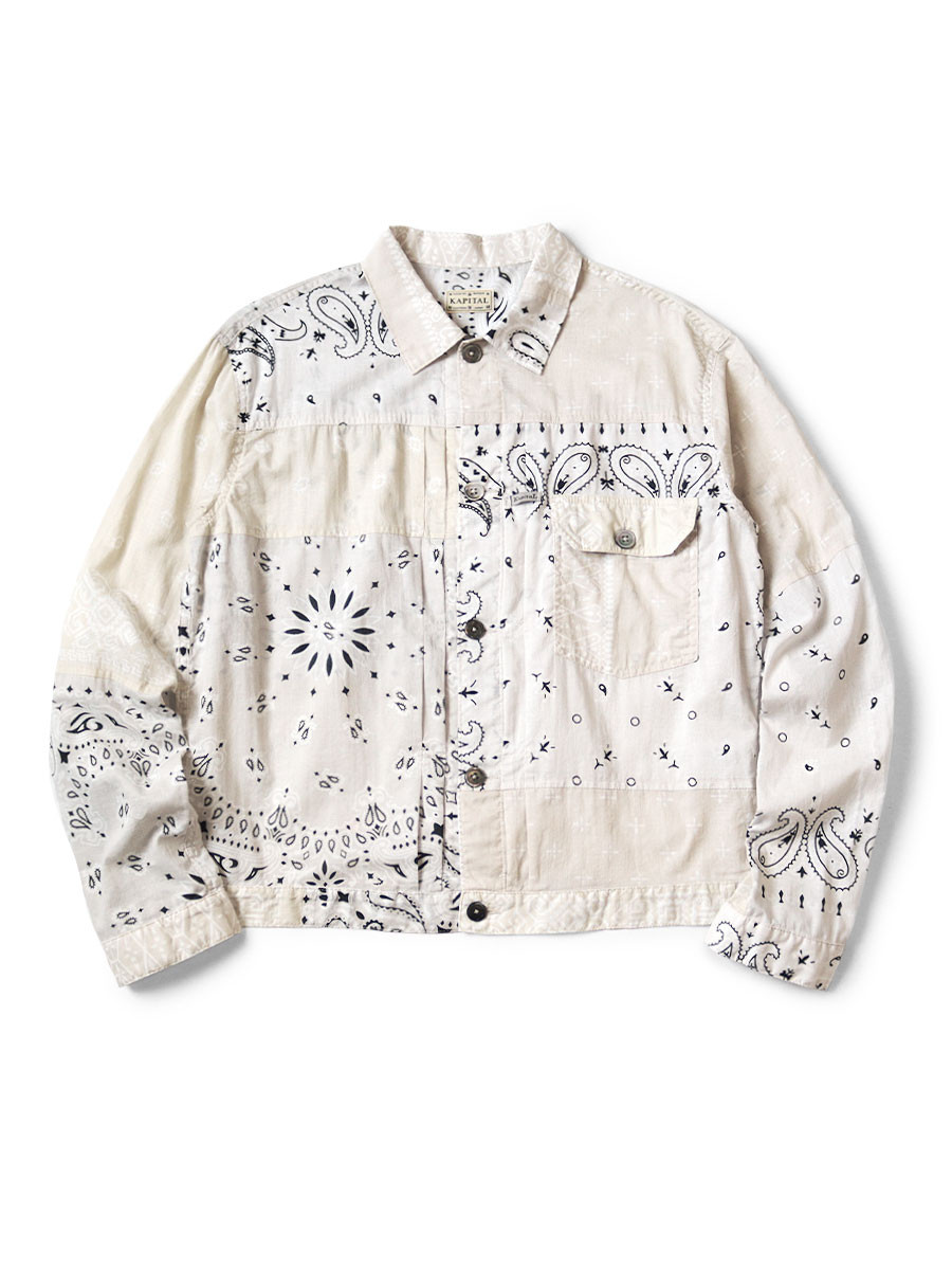 KAPITAL Jacket Gauze Bandana Patchwork pt 1St JKT