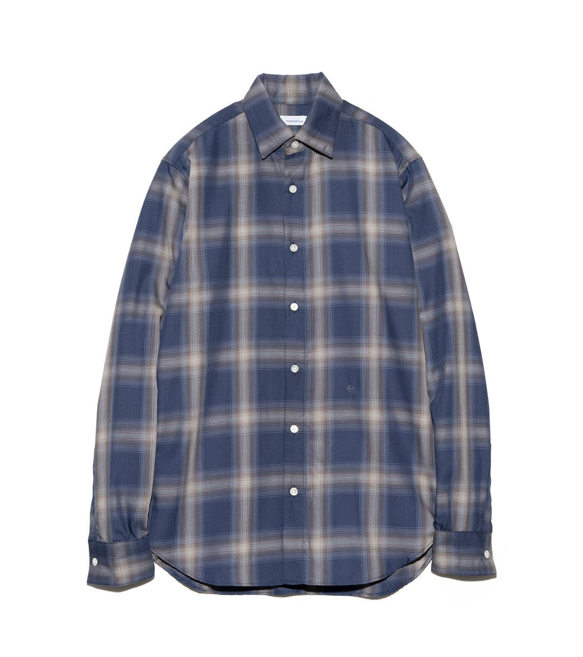 nanamica / Classic Fit Shirt/長袖シャツ/1/ポリエステル/GRY/チェック/S24FG052 6614e1dbe0c66__89447.