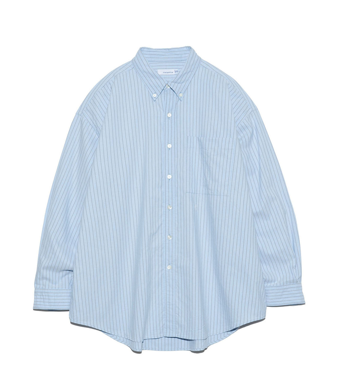 nanamica SHIRT Button Down Stripe Wind Shirt Online Shop to Worldwide