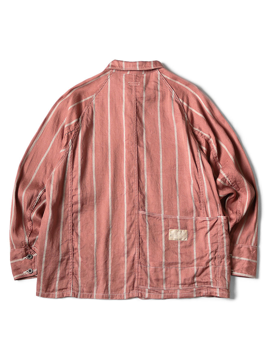 KAPITAL Jacket Linen Phillies Stripe CACTUS Coverall