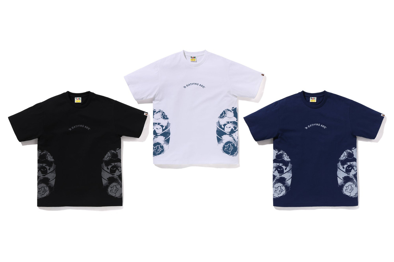 BAPE T-SHIRT JAPANESE TATTOO SIDE BIG APE HEAD TEE