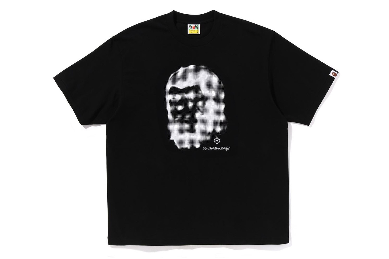 BAPE T-SHIRT PIXEL COMIC APE HEAD RELAXED FIT TEE