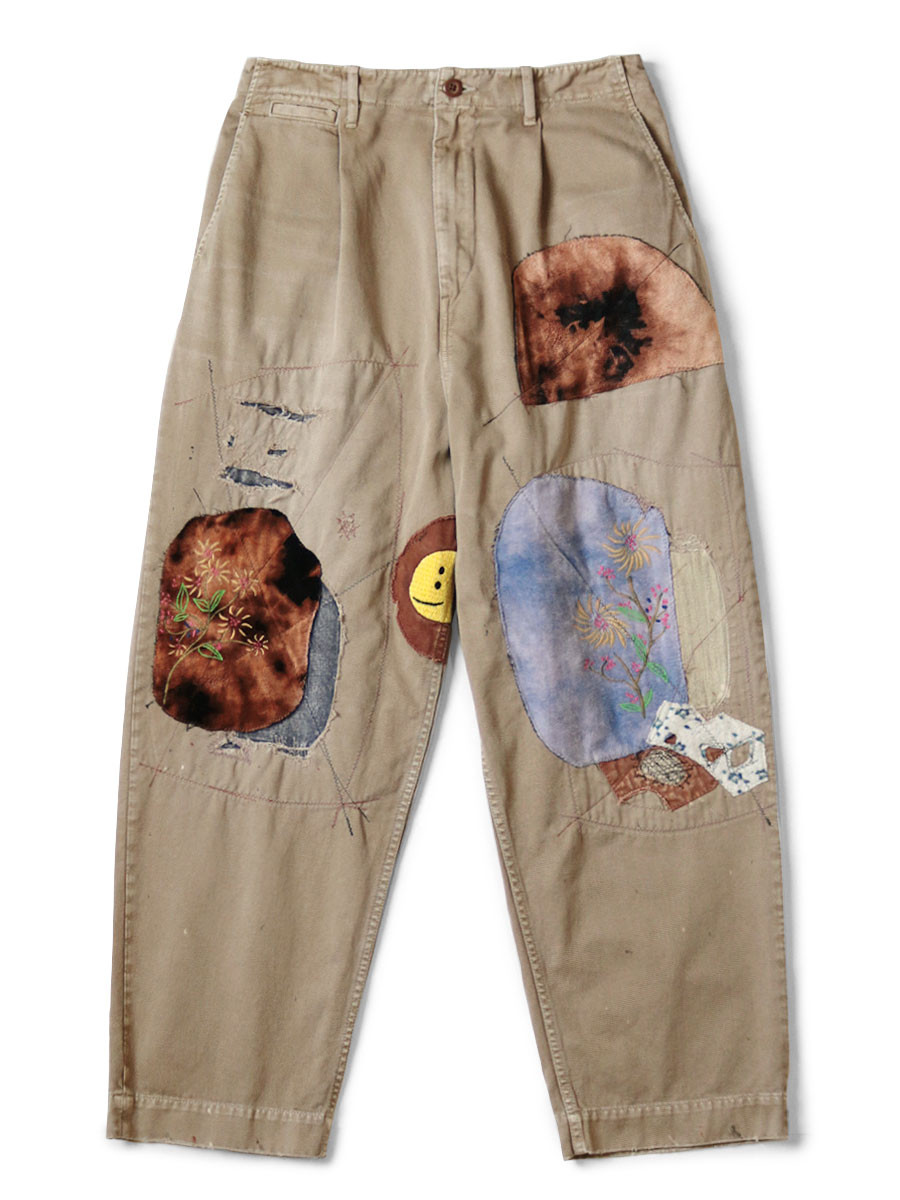 KAPITAL Pants Katsuragi High Waist Nim Pants (Gypsy Patch Remake)