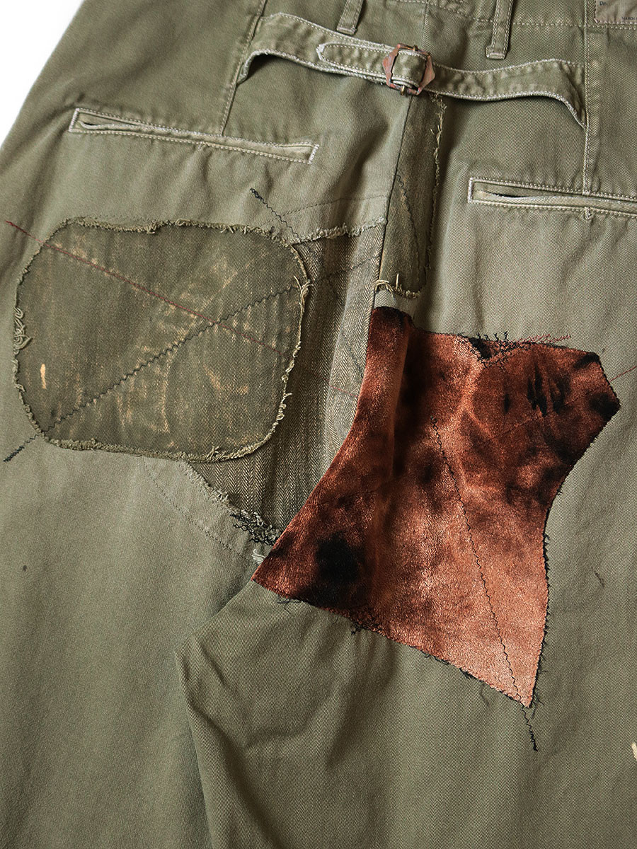 KAPITAL Pants Katsuragi High Waist Nim Pants (Gypsy Patch Remake)