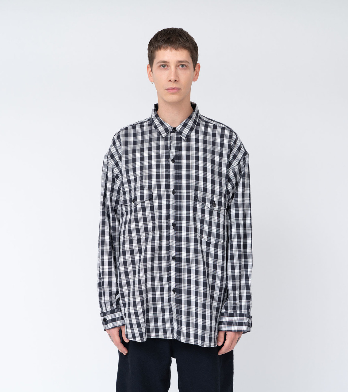 nanamica SHIRT Cotton Nep Deck Shirt Online Shop to Worldwide