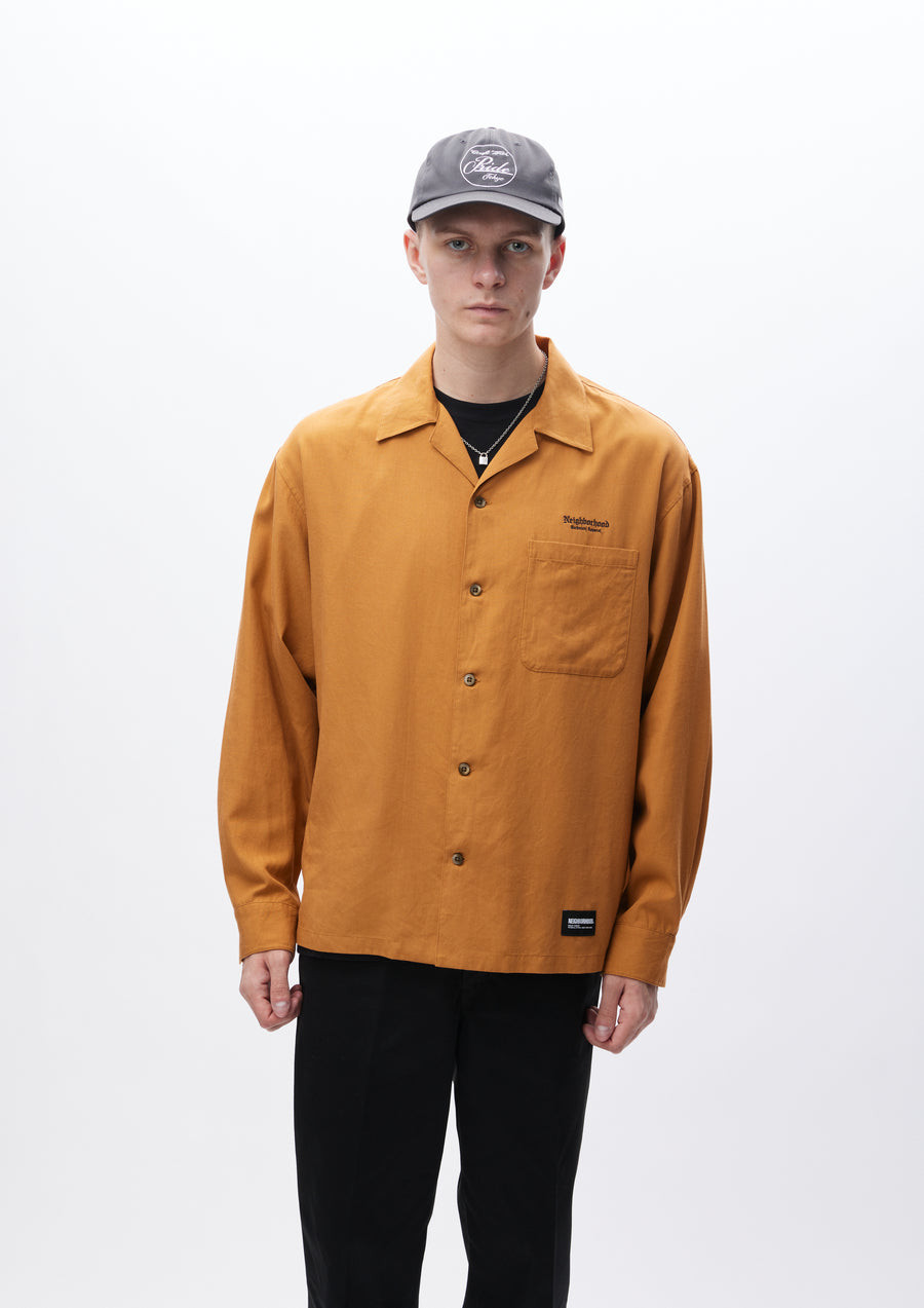 NEIGHBORHOOD SHIRTS OPEN COLLAR SHIRT LS