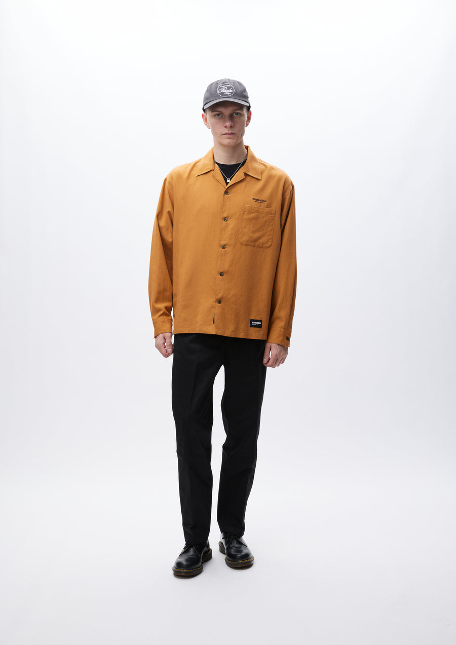 NEIGHBORHOOD SHIRTS OPEN COLLAR SHIRT LS