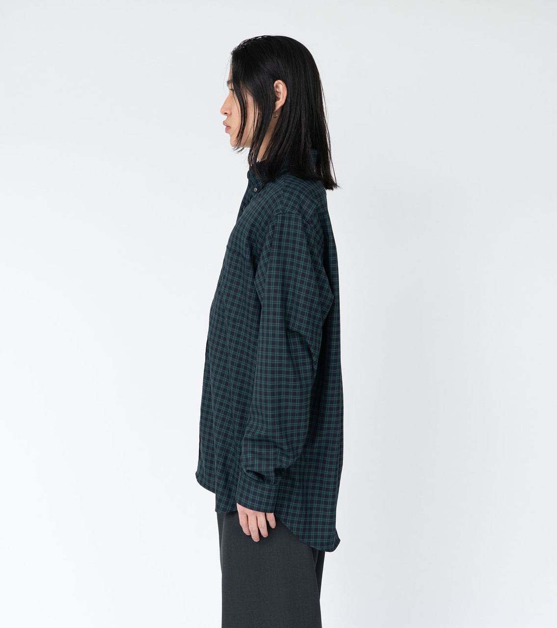 nanamica SHIRT Button Down Wool Plaid Shirt Online Shop to Worldwide