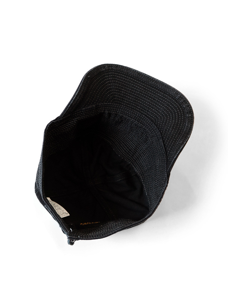 KAPITAL Hat/Cap 11.5Oz Black x Black Denim The Old Man And the Sea CAP