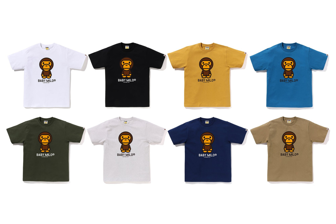BAPE T-SHIRT BABY MILO TEE