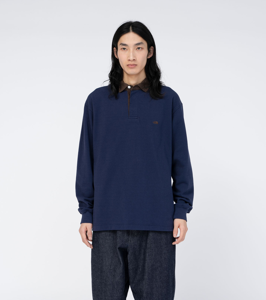 THE NORTH FACE Purple Label SHIRT Moss Stitch Field Rugby Shirt