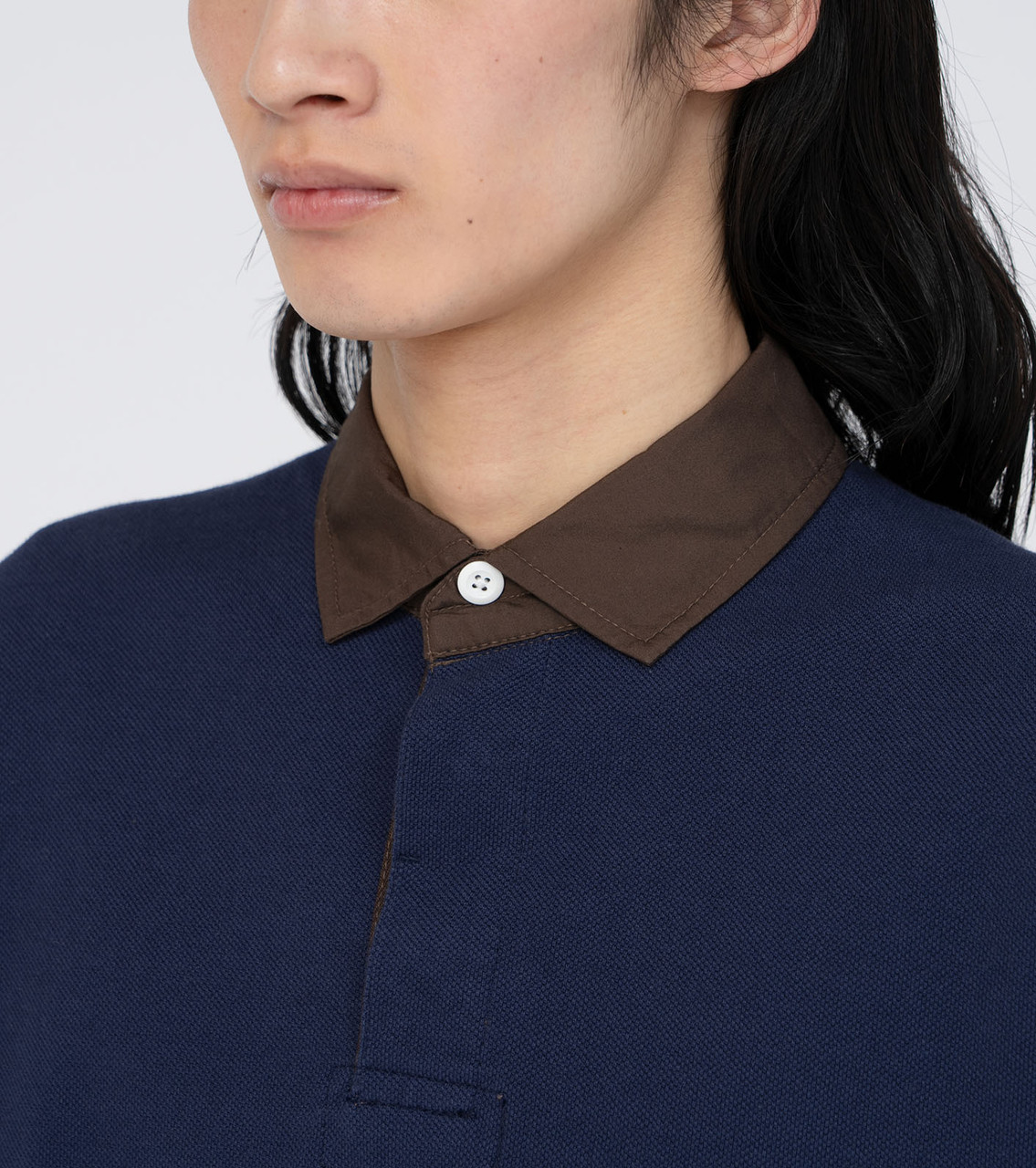 THE NORTH FACE Purple Label SHIRT Moss Stitch Field Rugby Shirt