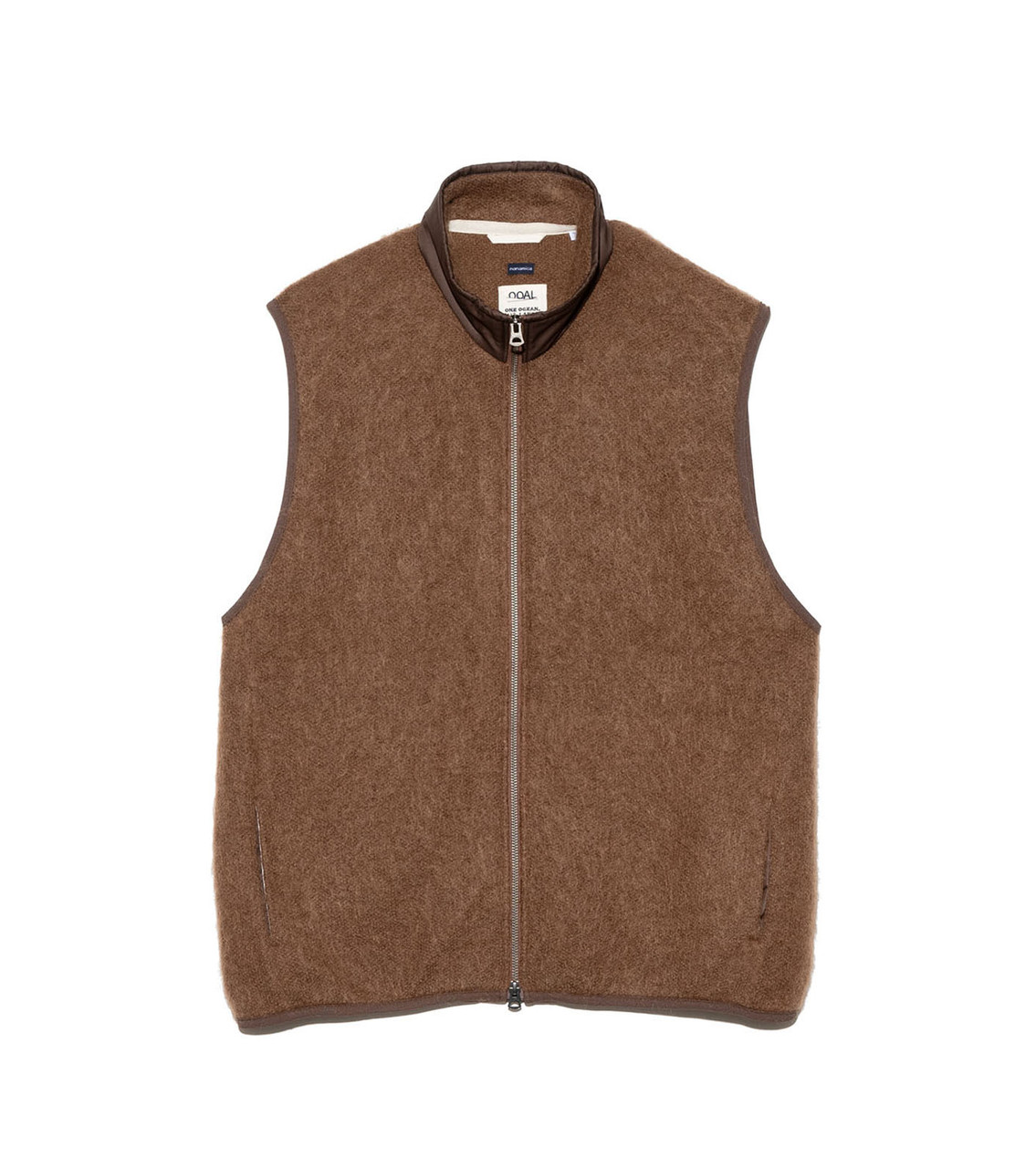 nanamica KNIT Zip-Up Mohair Vest Online Shop to Worldwide
