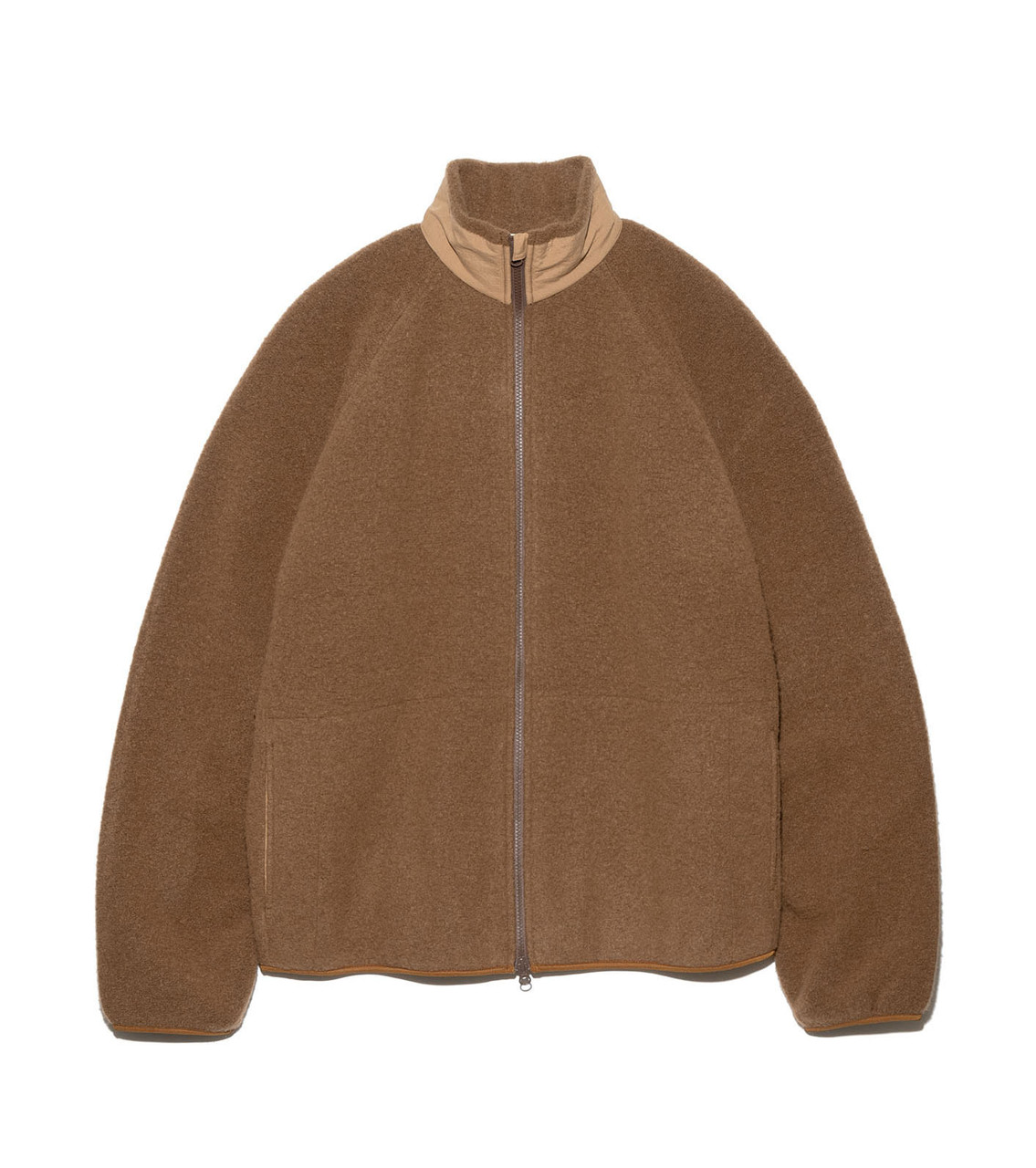 nanamica JACKET Boiled Wool Zip Up Sweater Online Shop to Worldwide