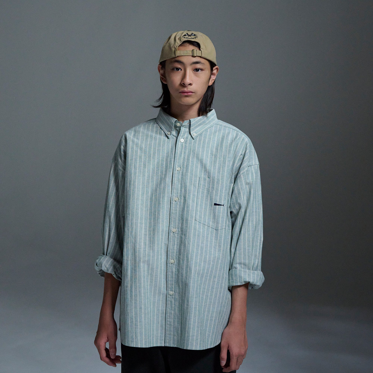 DESCENDANT SHIRT KENNEDY'S OXFORD LS STRIPE SHIRT Online Shop to