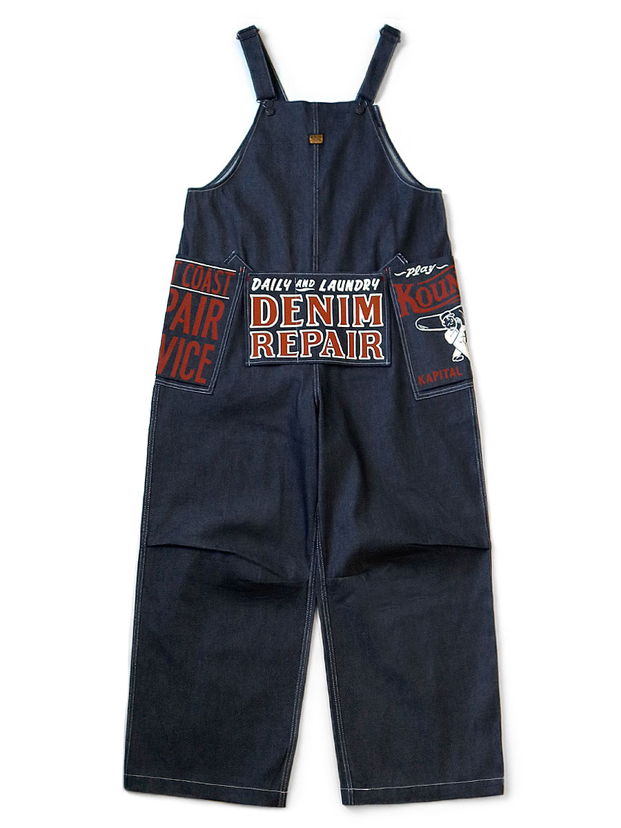KAPITAL Pants 11.5Oz Denim Add Overalls