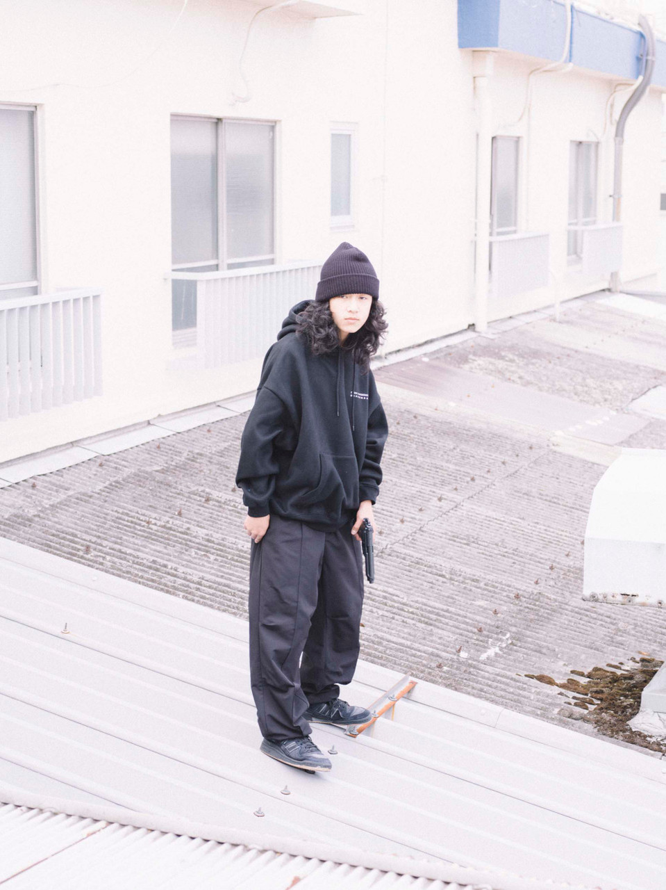 Evisen Skateboards PANTS POSTMAN PINTUCK PANTS - BLACK