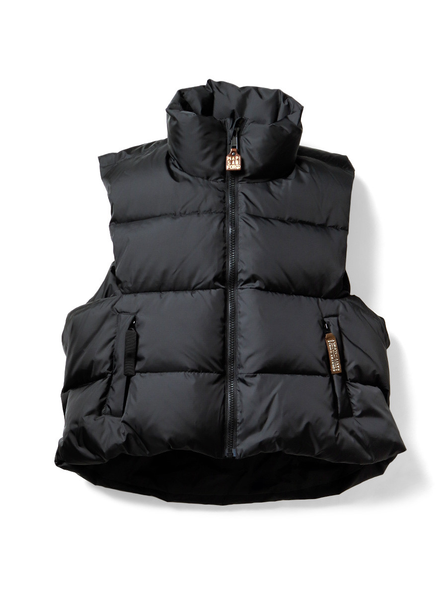 KAPITAL Vest Ripstop Nylon Down Burger-KEEL Vest