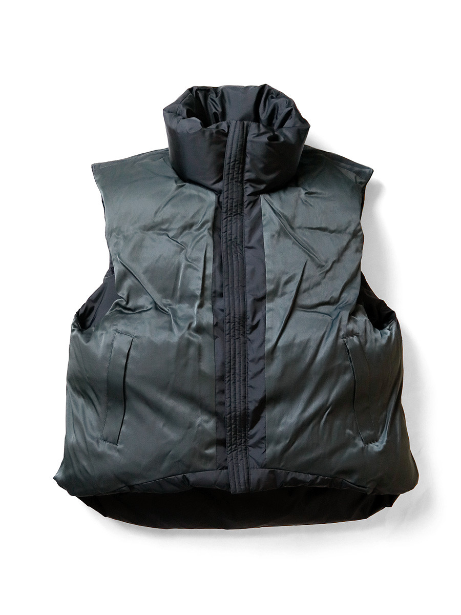 KAPITAL Vest Ripstop Nylon Down Burger-KEEL Vest