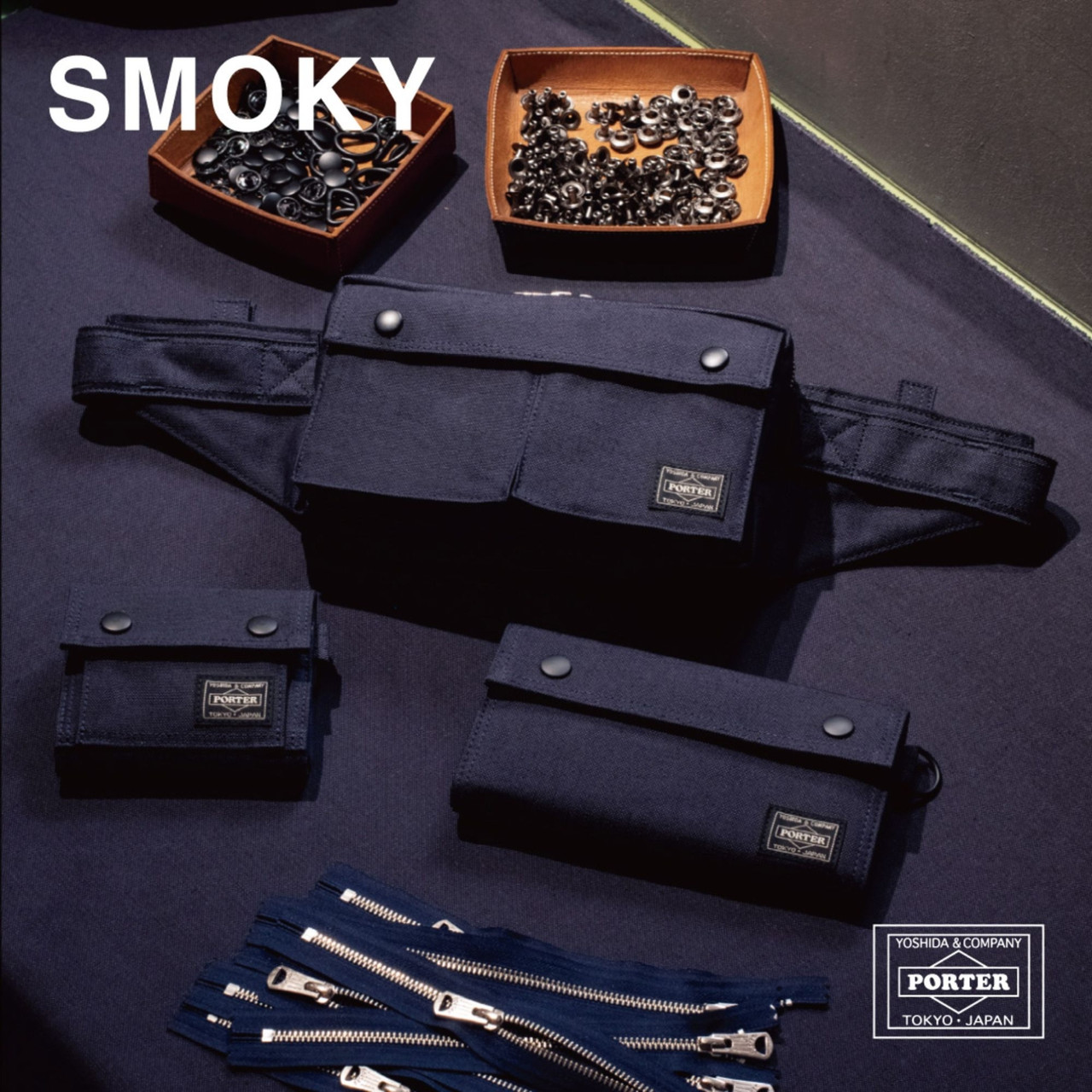 Porter Briefcase SMOKY 2WAY BRIEFCASE