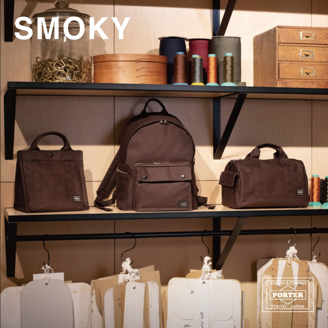 Porter Briefcase SMOKY 2WAY BRIEFCASE