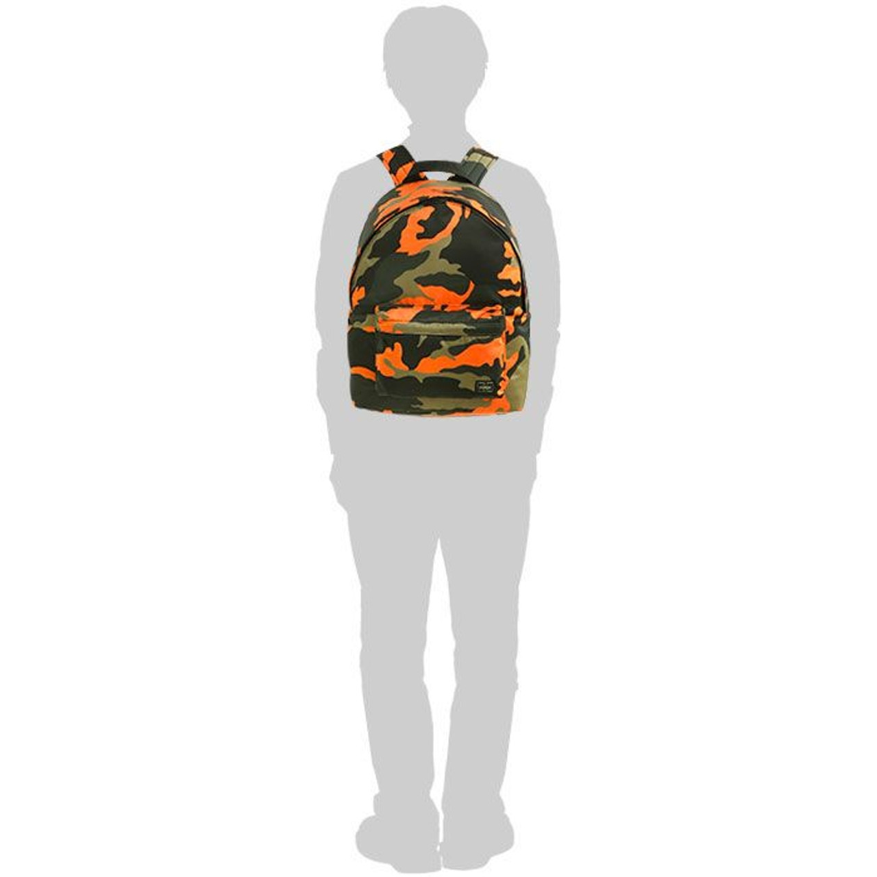 【美品】PORTER PS CAMO DAYPACK A4 リュック希少 ポーター PSチップカモ カモフラ リュック バッグパック 大容量