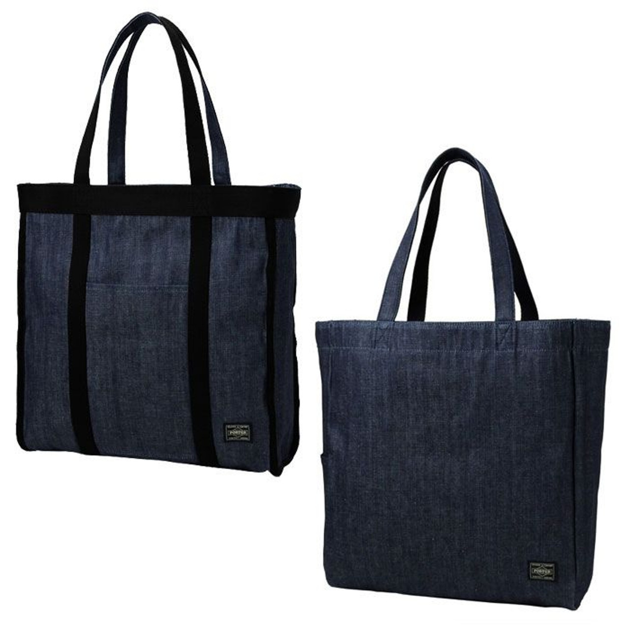 Porter Tote Bag STAND TOTE DENIM TOTE BAG (L)