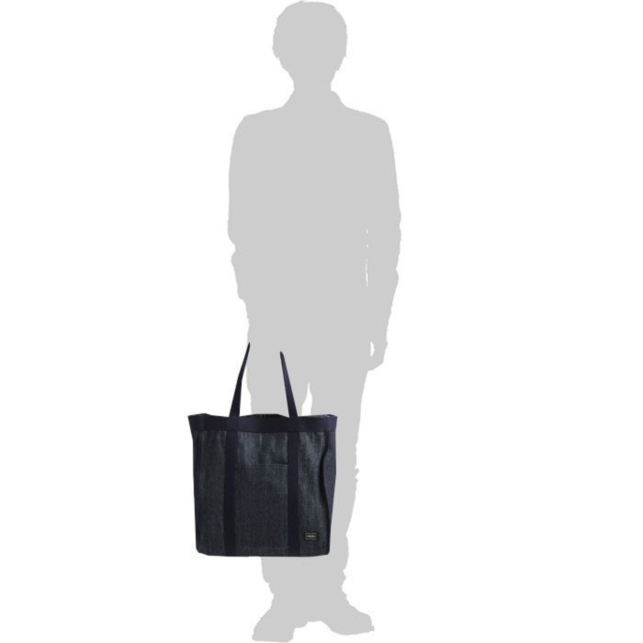 Porter Tote Bag STAND TOTE DENIM TOTE BAG (L)