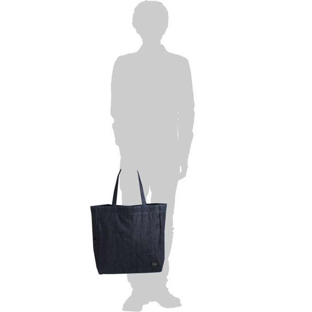 Porter Tote Bag STAND TOTE DENIM TOTE BAG (L)