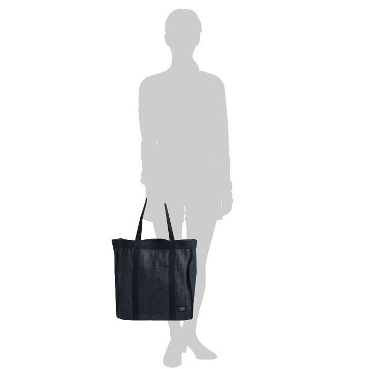 Porter Tote Bag STAND TOTE DENIM TOTE BAG (L)