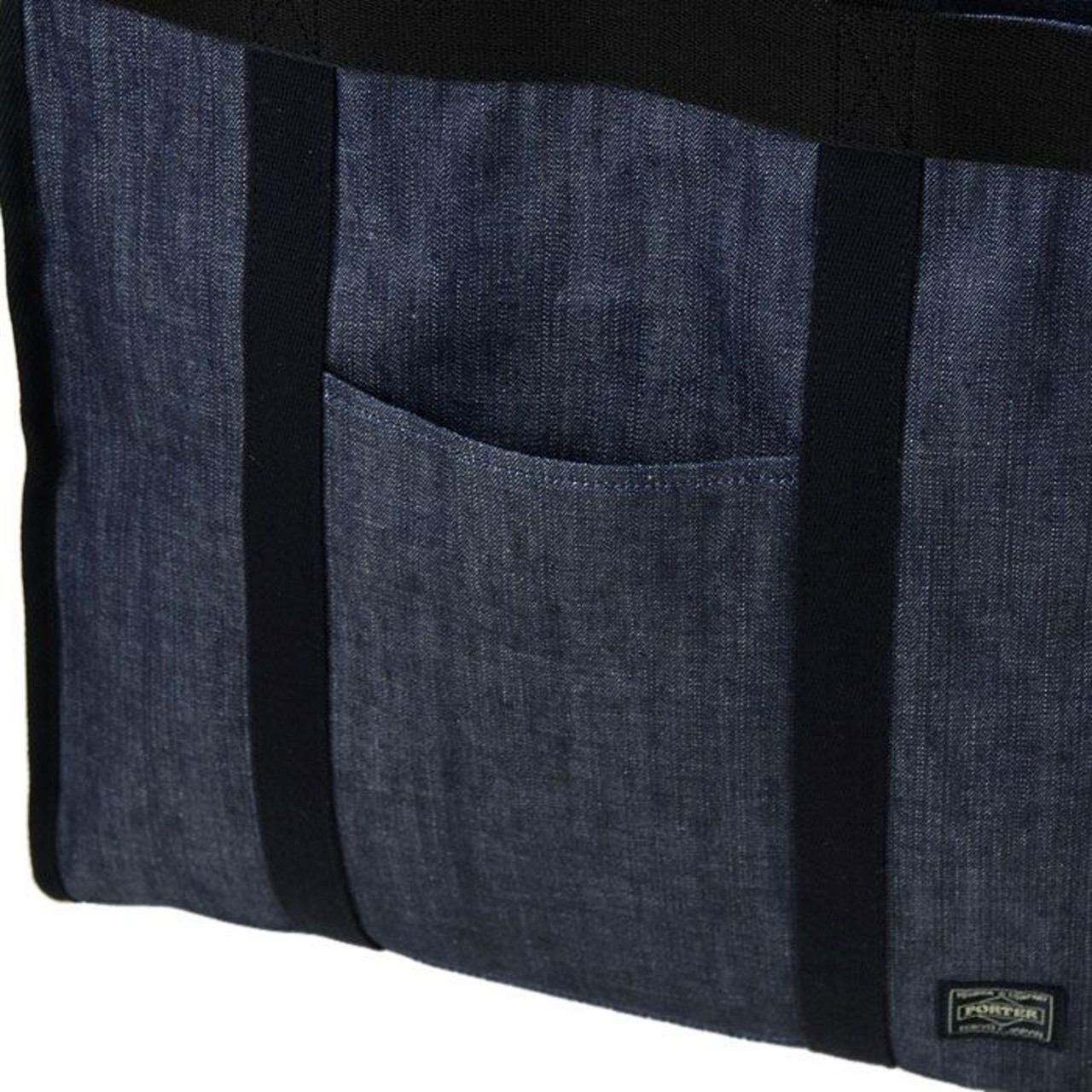 Porter Tote Bag STAND TOTE DENIM TOTE BAG (L)