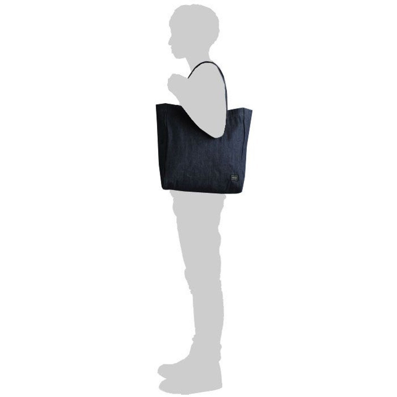 バッグ 384-06165 PORTER STAND TOTE DENIM BAG L Porter Tote Bag STAND TOTE DENIM TOTE BAG (L)