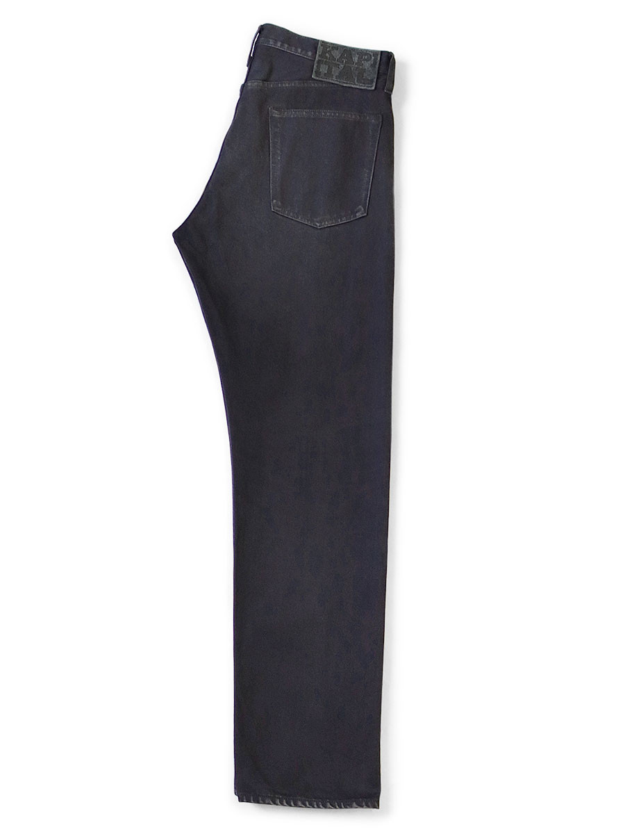KAPITAL SLP106A ブラックデニム 30inch KAPITAL Pants 14Oz Black x Black Denim 5P Monkey CISCO (Processed)
