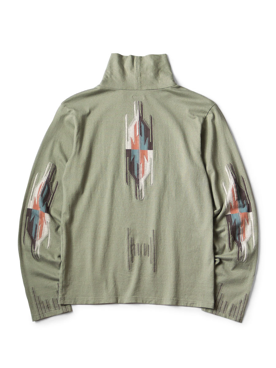 KAPITAL T-Shirt Ortega Jersey High Neck Long T-Shirt
