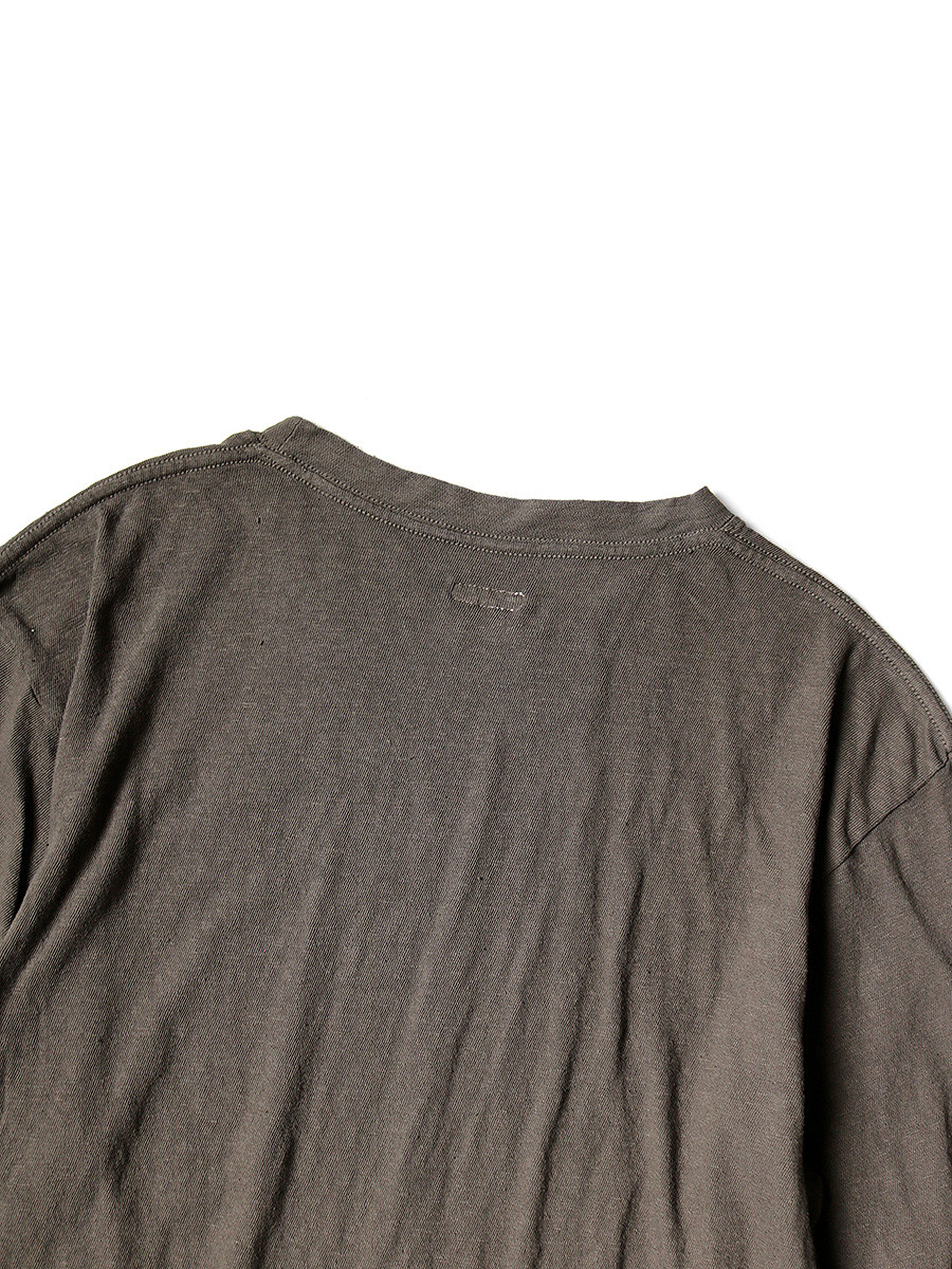KAPITAL T-Shirt Gauze Jersey Biscuit Pocket Long Sleeve T-Shirt