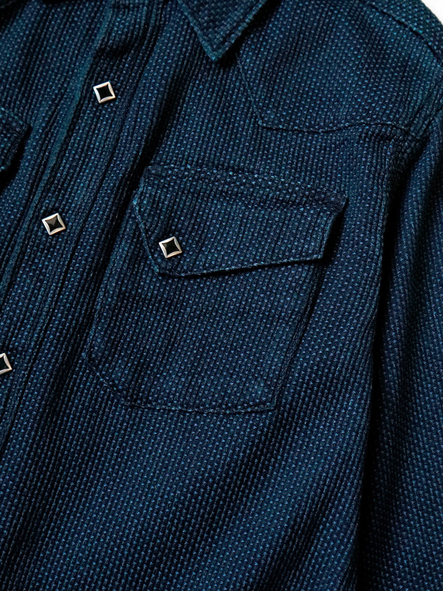 KAPITAL Shirt (Long Sleeve) IDG Dogi Canvas Western Shirt