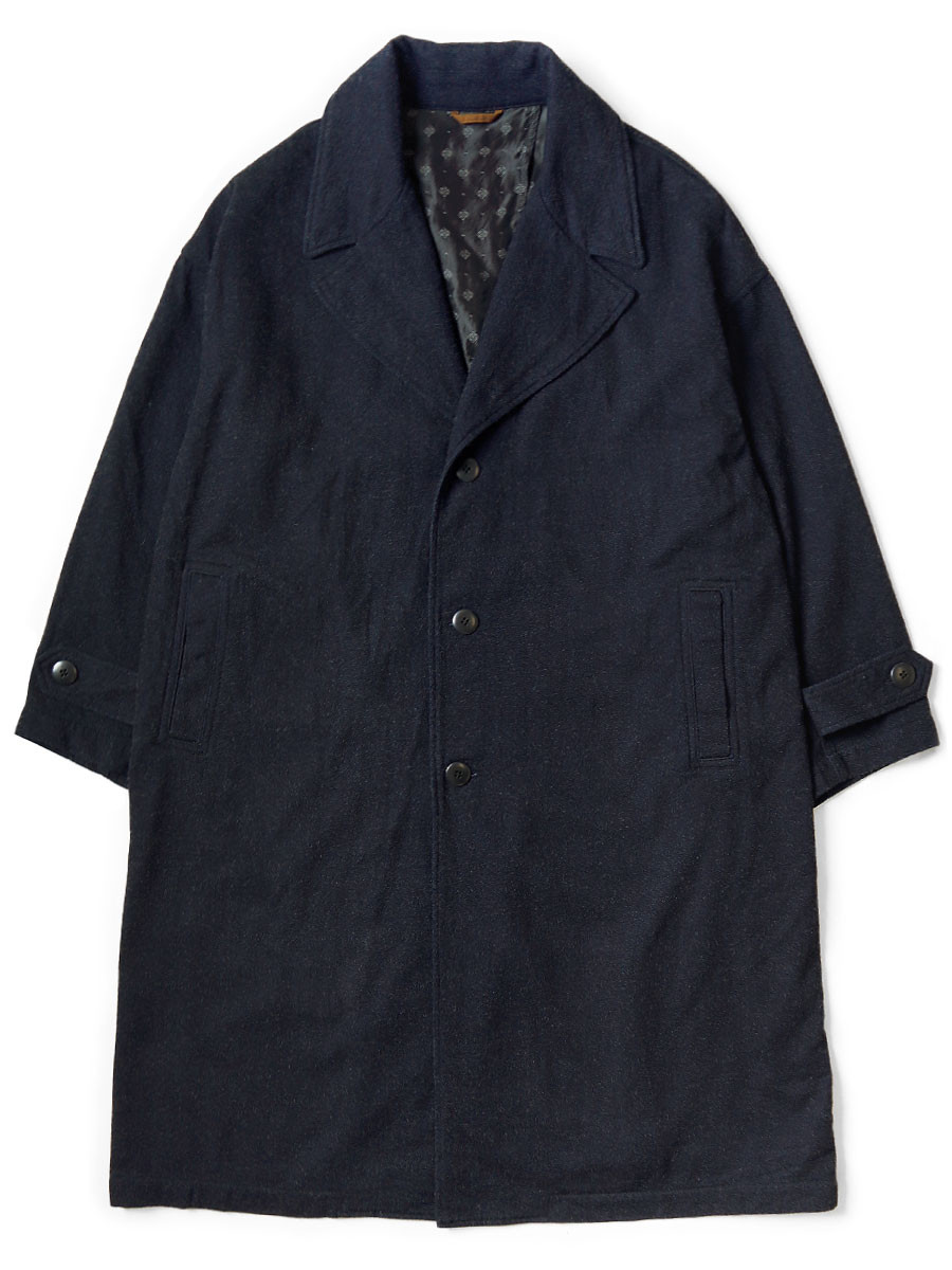 KAPITAL Coat Twill Aged Wool Cavalier Coat