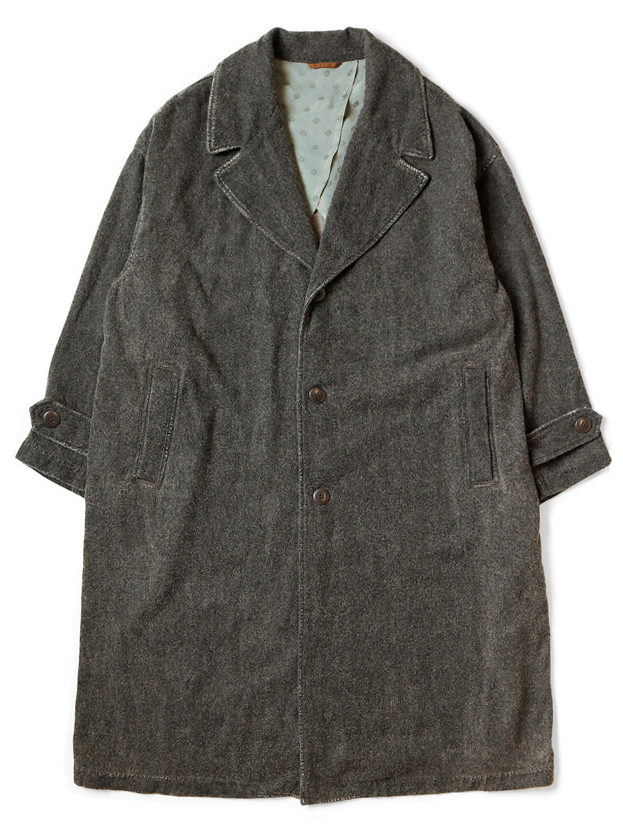 KAPITAL Coat Twill Aged Wool Cavalier Coat