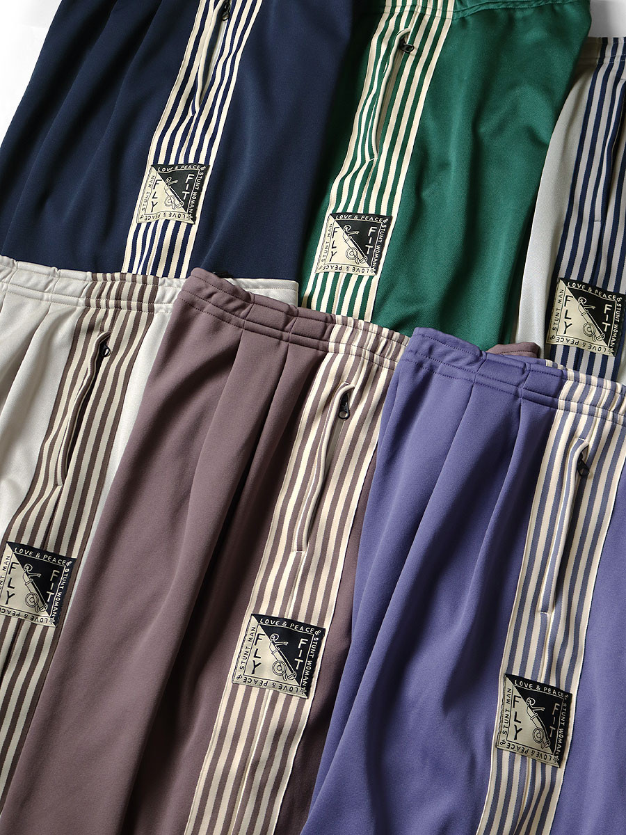 KAPITAL Pants Stuntman & Woman Super Baggy Track Pants in Smooth