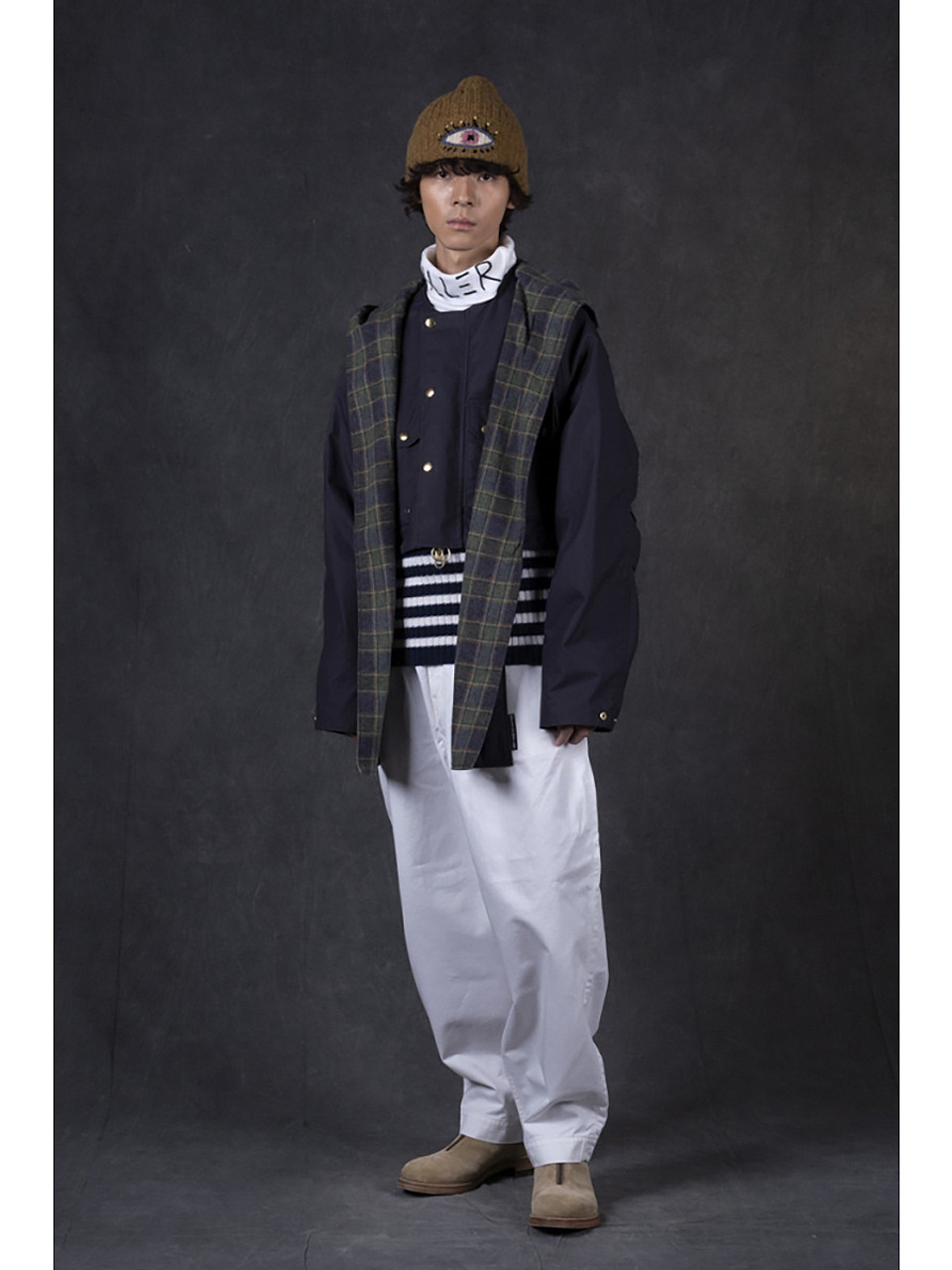 【kapital】ミリタリーショール JUNYA DECONSTRUCTED MILITARY INSPIRED CAPE 2006