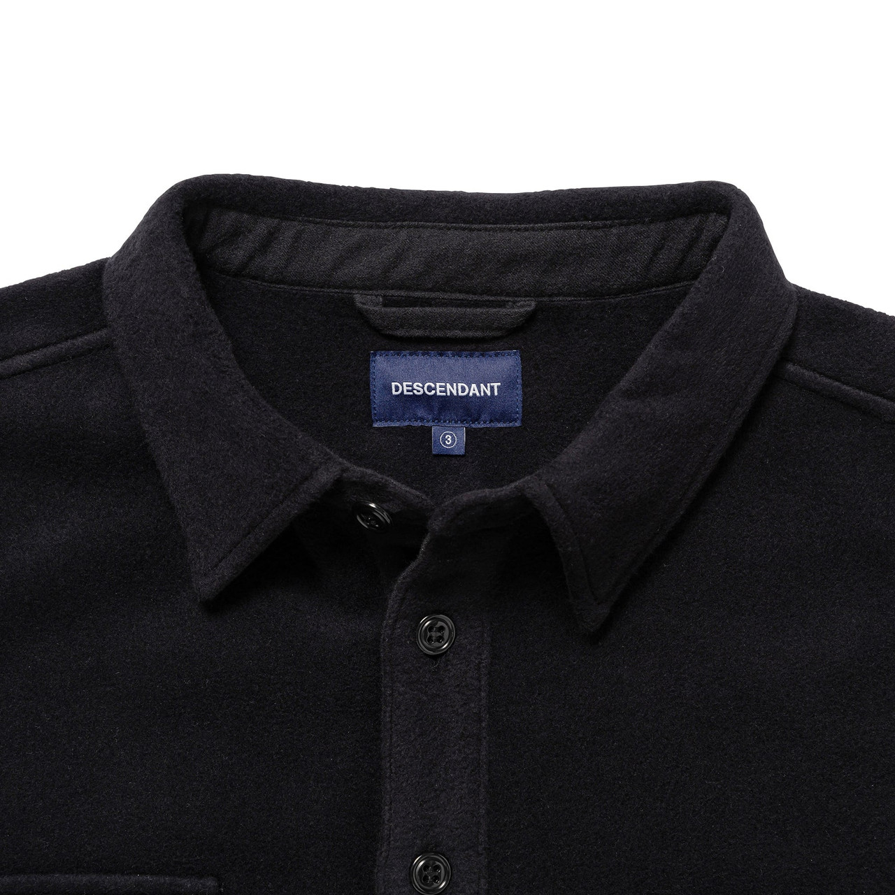 DESCENDANT SHIRT CPO MELTON LS SHIRT Online Shop to Worldwide