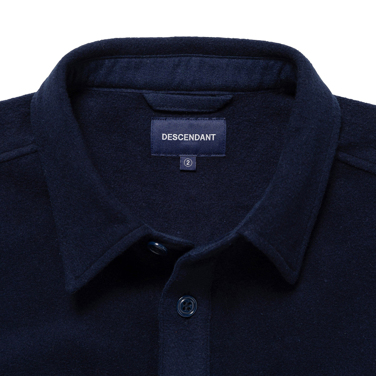 トップス 25AW DESCENDANT CPO MELTON LS SHIRT XL CPO MELTON LS SHIRT – DESCENDANT
