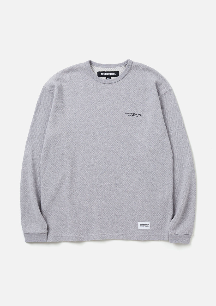 トップス NEIGHBORHOOD HONEYCOMB FABRIC CREWNECK 074_1_242FPNH-CSM08_GY__54433.