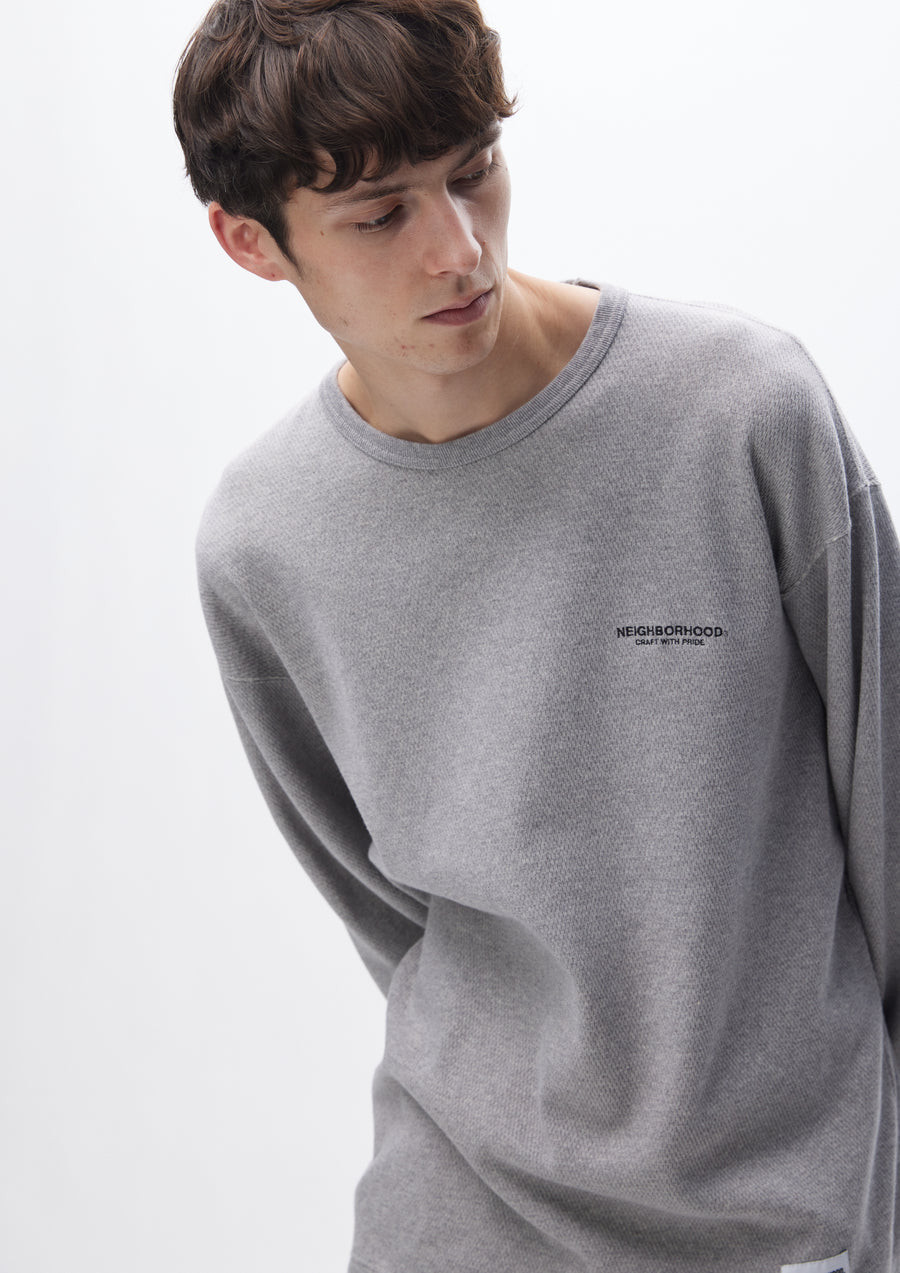 トップス HONEYCOMB FABRIC CREWNECK LS NEIGHBORHOOD KNIT / CUT SEWN HONEYCOMB FABRIC CREWNECK LS