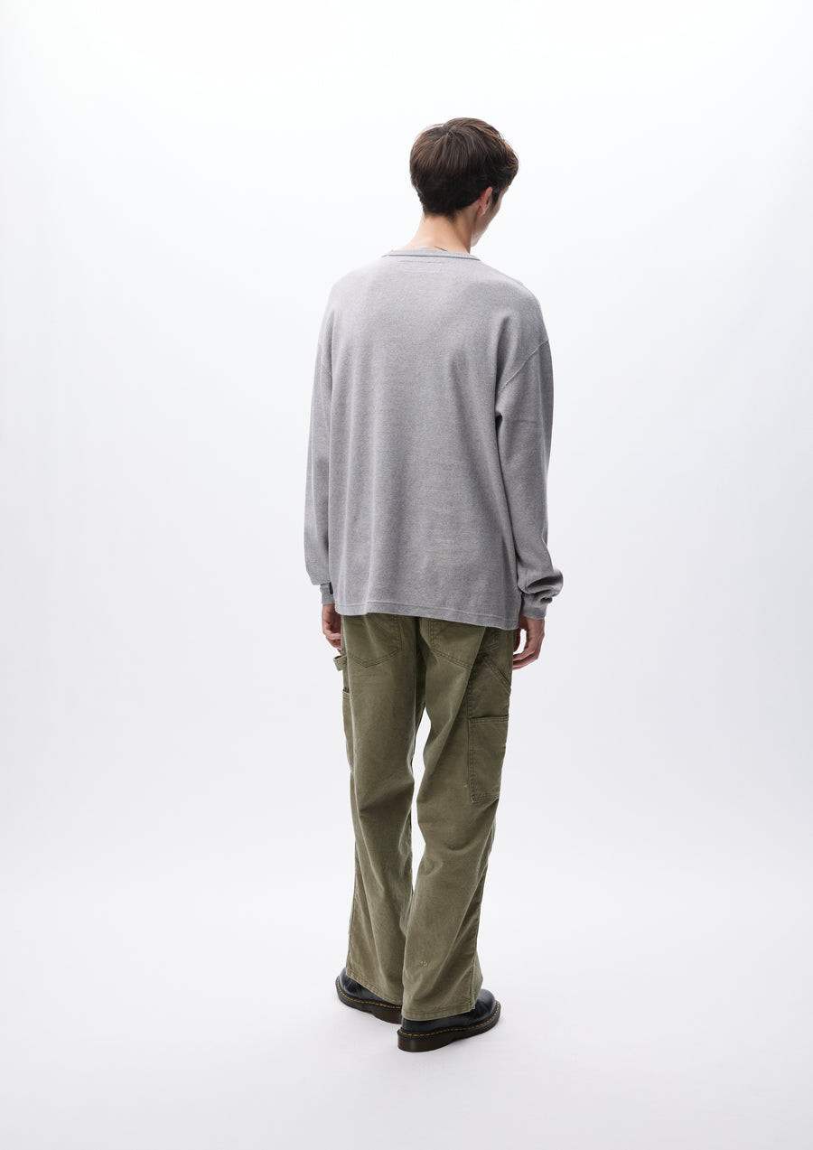 NEIGHBORHOOD KNIT / CUT SEWN HONEYCOMB FABRIC CREWNECK LS