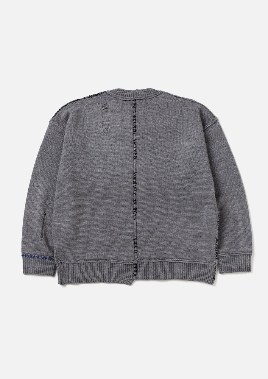 NEIGHBORHOOD KNIT / CUT SEWN SAVAGE CREWNECK SWEATER
