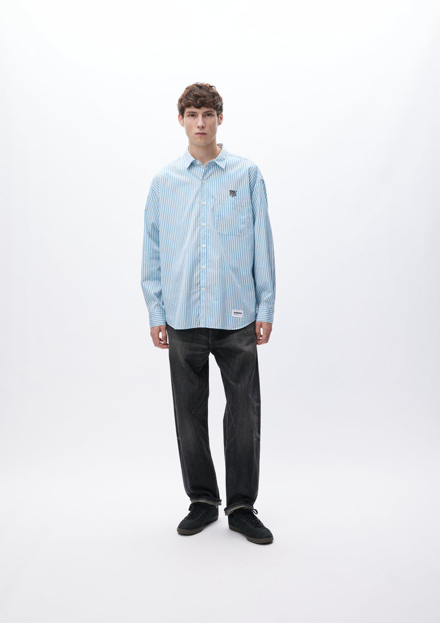 専用Y's switching stripe shirt NEIGHBORHOOD SHIRTS TM STRIPE SHIRT LS