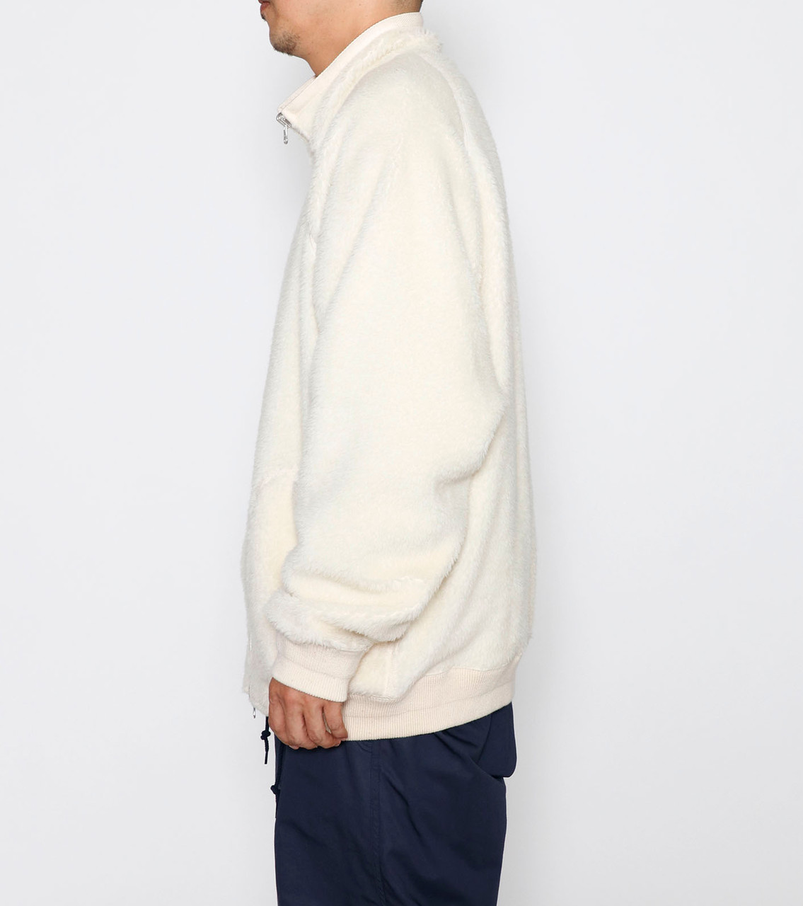 nanamica x PRISTINE JACKET Reversible Real Fleece Zip Up Jacket