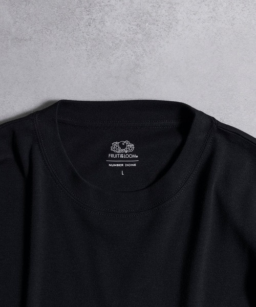 NUMBER (N)INE / Tシャツ/2/コットン/BLK NUMBER (N)INE Tops FRUIT OF THE LOOM × “PACK T-SHIRT” / Fruit of