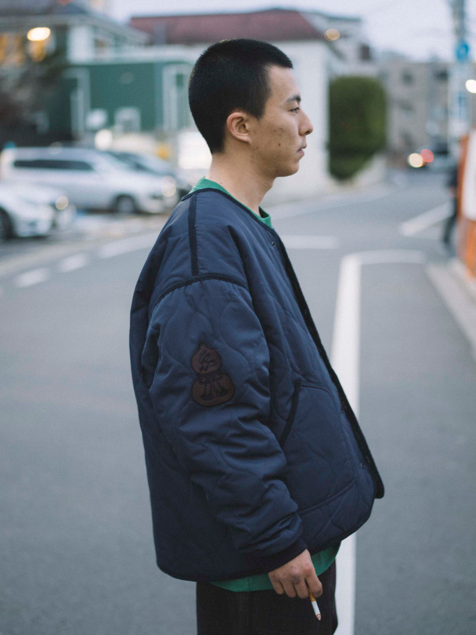 Evisen Skateboards JACKET REVERSIBLE SOUVENIR QUILTED JKT - NAVY